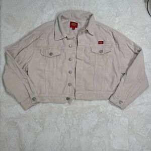 Dickies Cream Corduroy Cropped Jacket